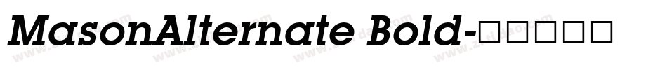 MasonAlternate Bold字体转换